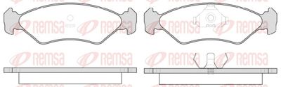 Bremžu uzliku kompl., Disku bremzes REMSA 0285.15