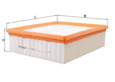 Воздушный фильтр MAHLE LX 593/1