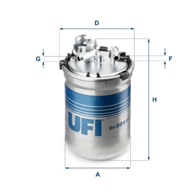 Degvielas filtrs UFI 24.004.00