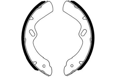 Bremžu loku komplekts KAVO PARTS KBS-3910