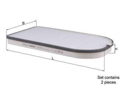 Фильтр, воздух во внутренном пространстве MAHLE LA 613/S