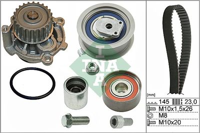 Ūdenssūknis + Zobsiksnas komplekts Schaeffler INA 530 0374 30