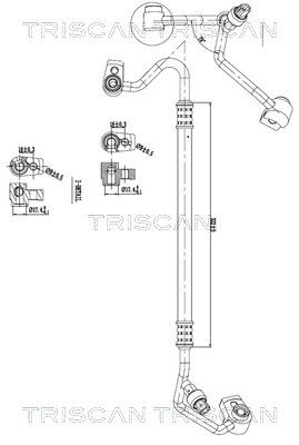 Augst-/Zemspiediena cauruļvads, Gaisa kond. sist. TRISCAN 9010 16037