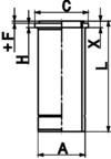 Cilindra čaula KOLBENSCHMIDT 89846110