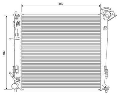 Radiators, Motora dzesēšanas sistēma VALEO 701630