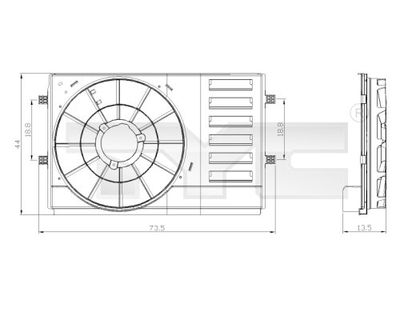 Kronšteins, Radiatora ventilators TYC 837-0034-1