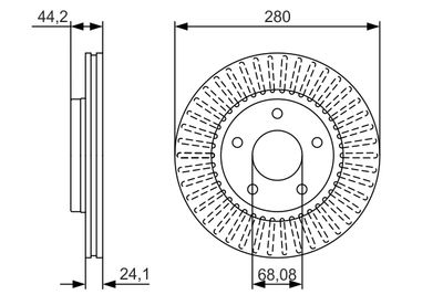 Тормозной диск BOSCH 0986479A19