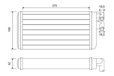 Теплообменник, отопление салона VALEO 812068