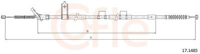 Тросик, cтояночный тормоз COFLE 17.1485