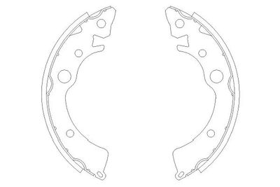 Bremžu loku komplekts KAVO PARTS KBS-2902