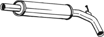 Vidējais izpl. gāzu trokšņa slāpētājs BOSAL 227-463