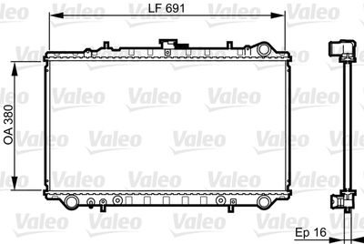 Radiators, Motora dzesēšanas sistēma VALEO 731657