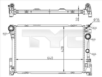 Radiators, Motora dzesēšanas sistēma TYC 721-0015