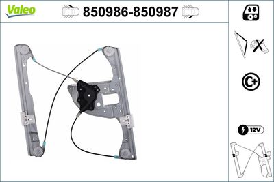 Стеклоподъемник VALEO 850986