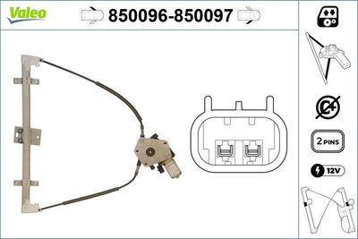 Стеклоподъемник VALEO 850096