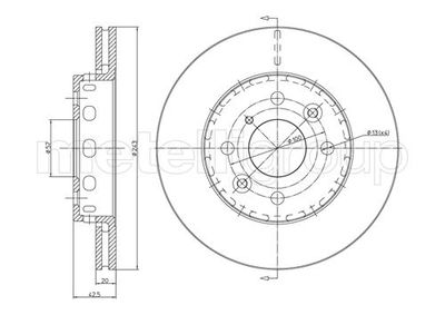 Bremžu diski METELLI 23-0504