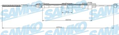 Тросик, cтояночный тормоз SAMKO C1079B