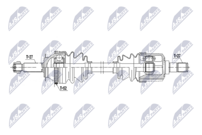 Приводной вал NTY NPW-HY-671