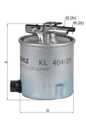 Топливный фильтр KNECHT KL 404/25