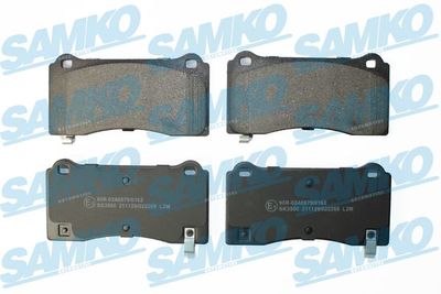 Комплект тормозных колодок, дисковый тормоз SAMKO 5SP2268