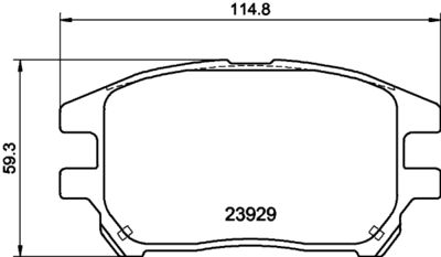 Bremžu uzliku kompl., Disku bremzes HELLA PAGID 8DB 355 010-441