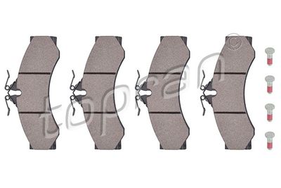 Bremžu uzliku kompl., Disku bremzes TOPRAN 110 893