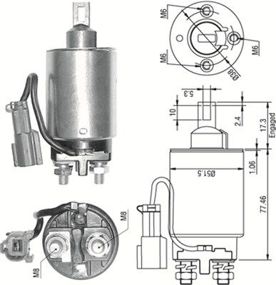 Ievilcējrelejs, Starteris MAGNETI MARELLI 940113050292