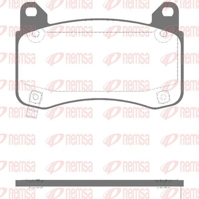 Комплект тормозных колодок, дисковый тормоз REMSA 1992.04