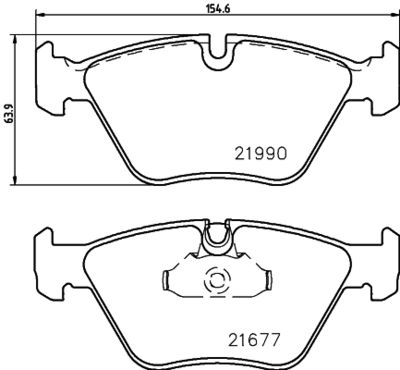 HELLA PAGID 8DB355010711 Bremžu uzliku kompl