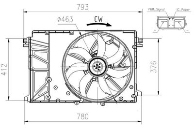 Ventilators, Motora dzesēšanas sistēma NRF 47932