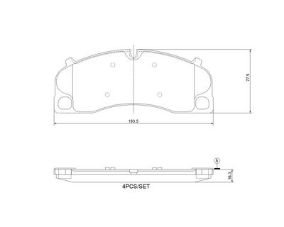 Комплект тормозных колодок, дисковый тормоз BREMBO P 65 059