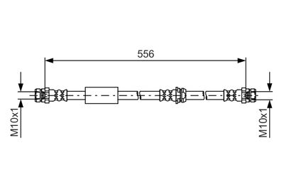 Bremžu šļūtene BOSCH 1 987 481 593