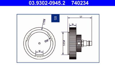Штуцер для удаления воздуха ATE 03.9302-0945.2