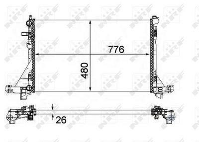 Radiators, Motora dzesēšanas sistēma NRF 58482A