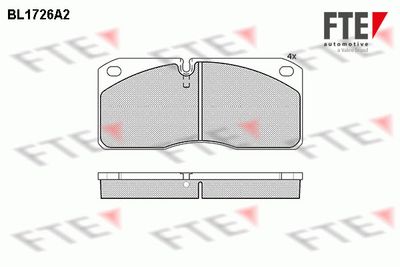 Bremžu uzliku kompl., Disku bremzes FTE 9500018