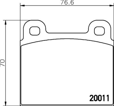 Bremžu uzliku kompl., Disku bremzes HELLA PAGID 8DB 355 007-011