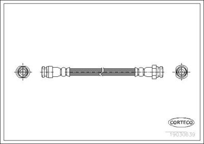 Тормозной шланг CORTECO 19030369