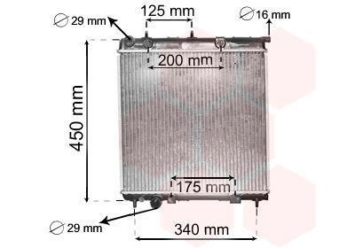Radiators, Motora dzesēšanas sistēma VAN WEZEL 40002288