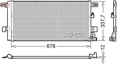 Конденсатор, кондиционер DENSO DCN02001