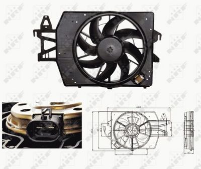 Ventilators, Motora dzesēšanas sistēma NRF 47682