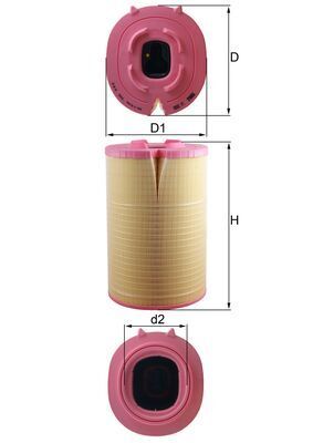 Gaisa filtrs MAHLE LX5888