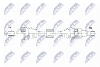 Приводной вал NTY NPW-SU-071