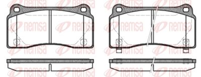 Bremžu uzliku kompl., Disku bremzes REMSA 0983.30