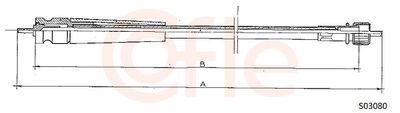 Тросик спидометра COFLE 92.S03080