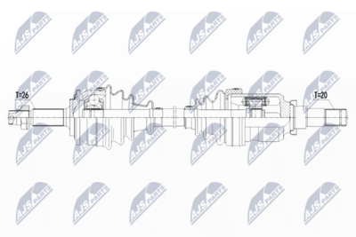 Приводной вал NTY NPW-TY-119