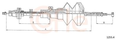 Тросик газа COFLE 1253.4