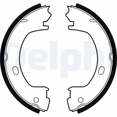 Комплект тормозных колодок DELPHI LS1960