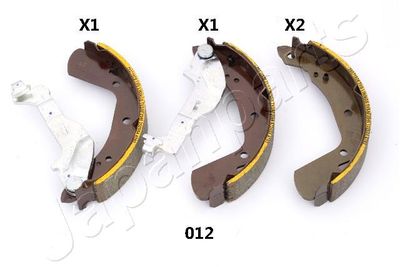 Bremžu loku komplekts JAPANPARTS GF-012AF