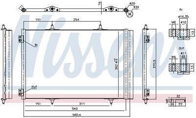 Конденсатор, кондиционер NISSENS 941276