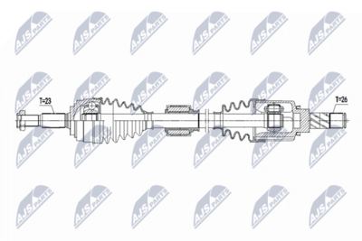 Приводной вал NTY NPW-RE-223